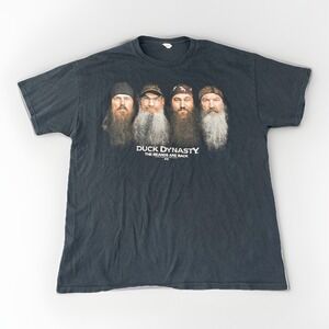 Duck Dynasty T Shirt Mens XL Black Phil Robertson‎ The Beards Hunting Outdoor
